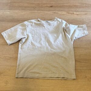 Uniqlo Beige Ribbed Top